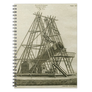 Telescope Antique SCIENCE EQUIPMENT 18TH CENTURY Notebook