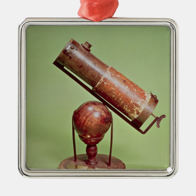 Telescope belonging to Sir Isaac Newton  1671 Metal Tree Decoration (Front)