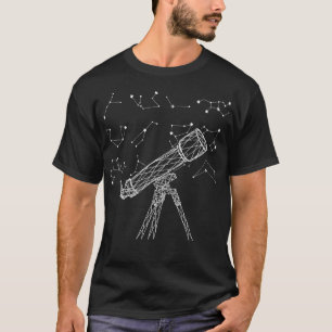 Telescope Constellations Outer Space Galaxy Astron T-Shirt