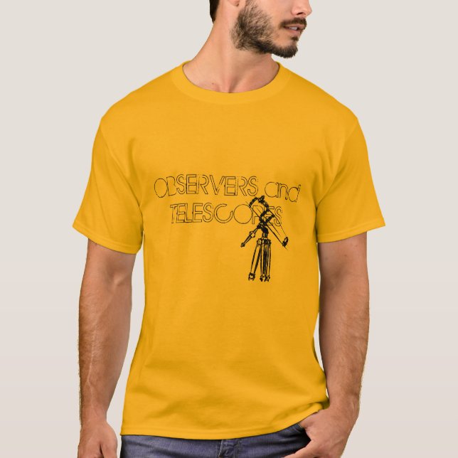Telescope Drawing T-Shirt (Front)