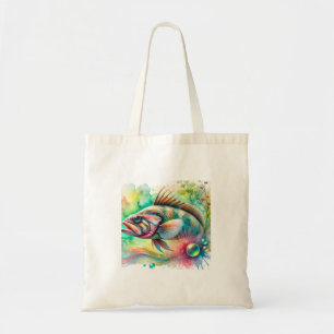 Telescope fish 110924AREF139 - Watercolor Tote Bag
