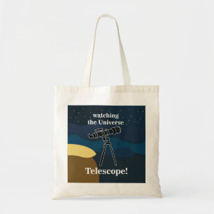 Telescope Night Sky Astronomy Stargazer Tote Bag