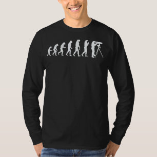 Telescope Watching Evolution Funny Astronomy Men W T-Shirt