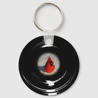 Telescoped Male Cardinal Key Chain