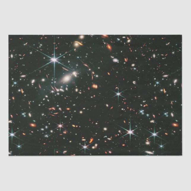 Telescopic Deep Space Galaxies Stars Seamless Tissue Paper (Front)