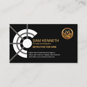Telescopic Eye Gun Scope Private Investigator Business Card