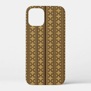 Telet Cross Pendant-Beign on brown iPhone 12 Mini Case