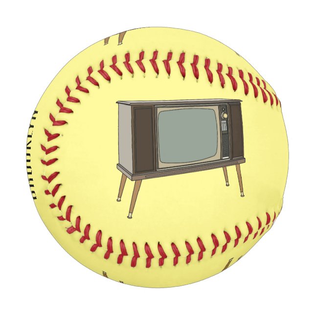 Television cartoon illustration baseball (Front Left)