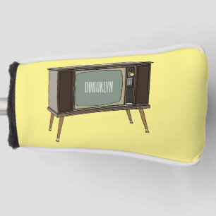 Television cartoon illustration golf head cover
