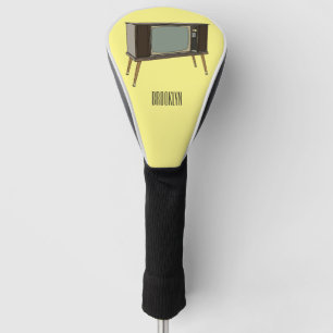 Television cartoon illustration golf head cover