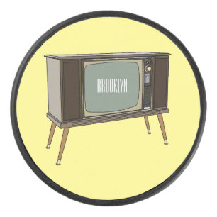 Television cartoon illustration hockey puck