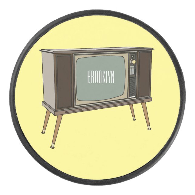 Television cartoon illustration hockey puck (Front)
