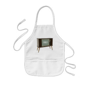 Television cartoon illustration kids apron