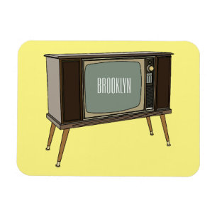 Television cartoon illustration magnet