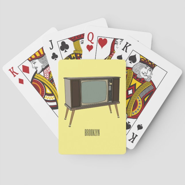 Television cartoon illustration playing cards (Back)