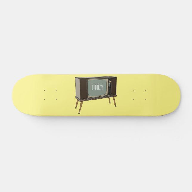 Television cartoon illustration skateboard (Horz)