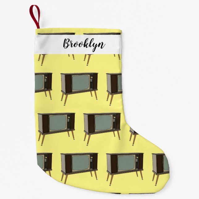 Television cartoon illustration small christmas stocking (Front)