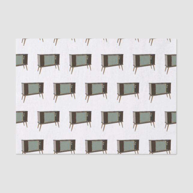 Television cartoon illustration tissue paper (Front)