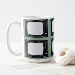 Television Old Classic Retro TV Pattern Coffee Mug