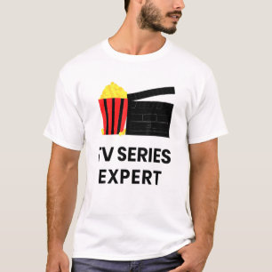 Television Show Binge Watch Tv Series Expert Food  T-Shirt