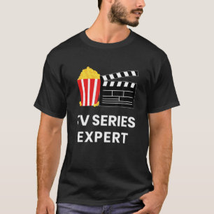 Television Show Binge Watch Tv Series Expert Food T-Shirt