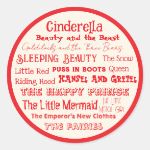 Tell a Fairy Tale Day Classic Round Sticker