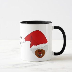 Tell Black Santa What You Want for Christmas Mug