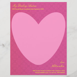 Tell him through your heart letter head letterhead template