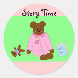 Tell Me A Story Classic Round Sticker