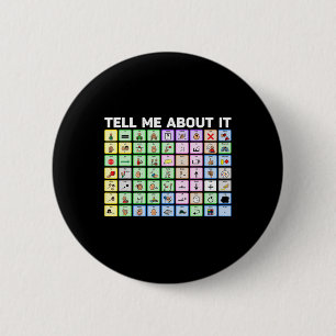 Tell Me About It Speech Language Pathology Aac Spe 6 Cm Round Badge