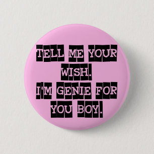 Tell me your wish 6 cm round badge