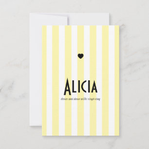 Tell of Birth Yellow and Black Riviera Save The Date