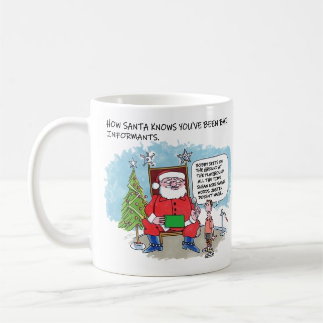 Tell Santa right hand mug (Left)