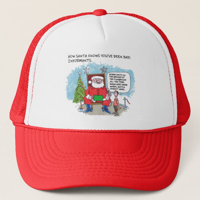 Tell Santa trucker hat (Front)