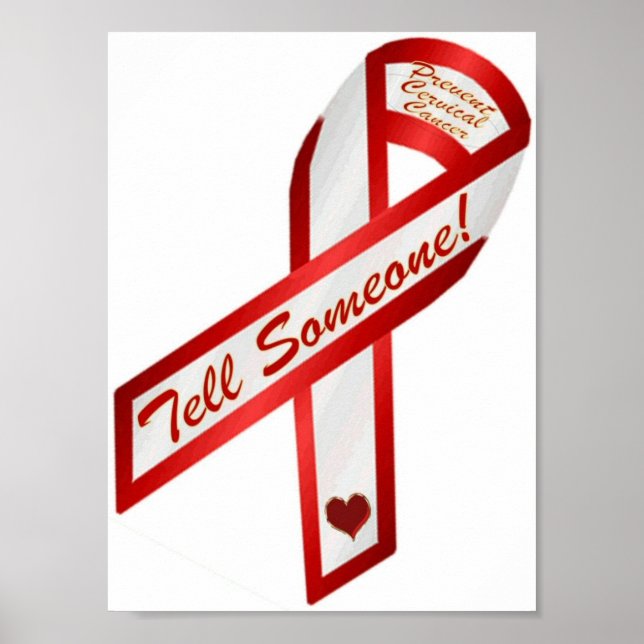 Tell Someone!  Prevent Cervical Cander Poster (Front)