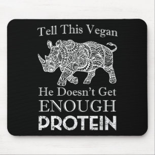 Tell This Vegan Enough Protein Vegan Bodybuilding Mouse Pad