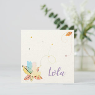 Tell us about the fall fairy birth invitation