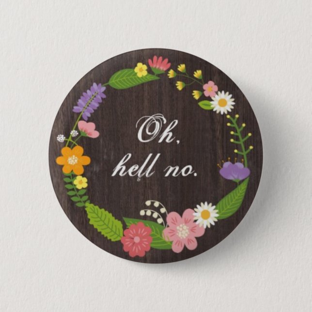 Tell us how you really feel. 6 cm round badge (Front)