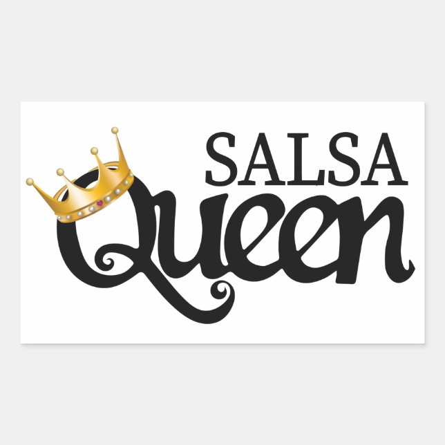 Tella Bag Camiseta Salsa Queen, B Rectangular Sticker (Front)