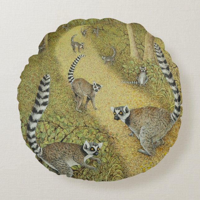 Telling Tales Round Cushion (Front)