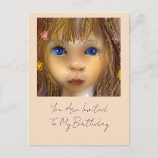 Tellos fantasy invitation postcard