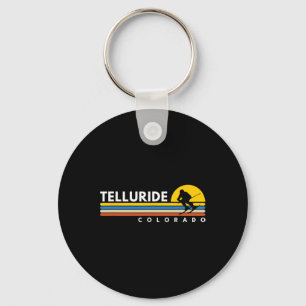 Telluride Co Colorado Vintage Retro Souvenirs Skii Key Ring
