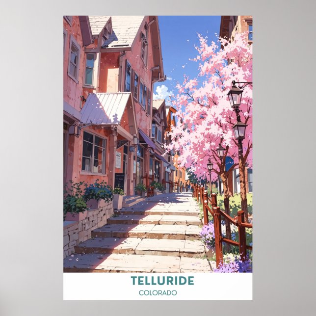Telluride - Colorado - Beautiful Town Poster (Front)