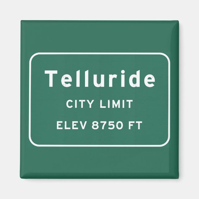 Telluride Colorado co Interstate Highway Freeway : Magnet (Front)