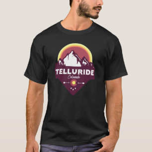 Telluride Colorado CO Mountains Wildlife Badge T-Shirt