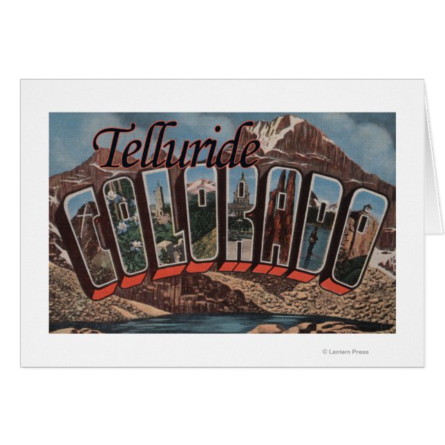 Telluride, Colorado - Large Letter Scenes (Front Horizontal)