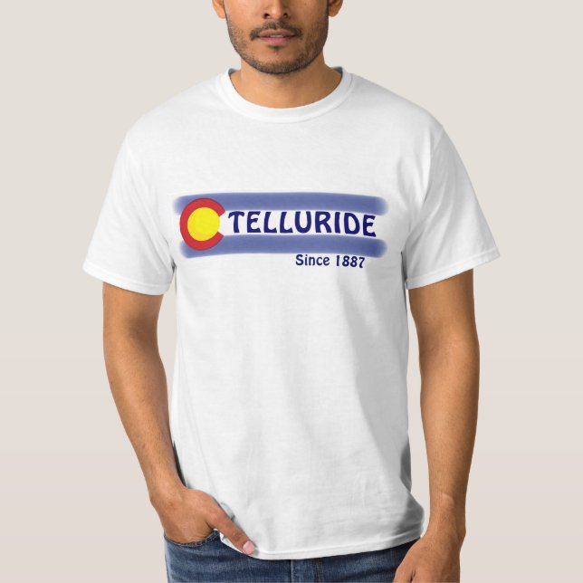 Telluride Colorado local flag value tee (Front)