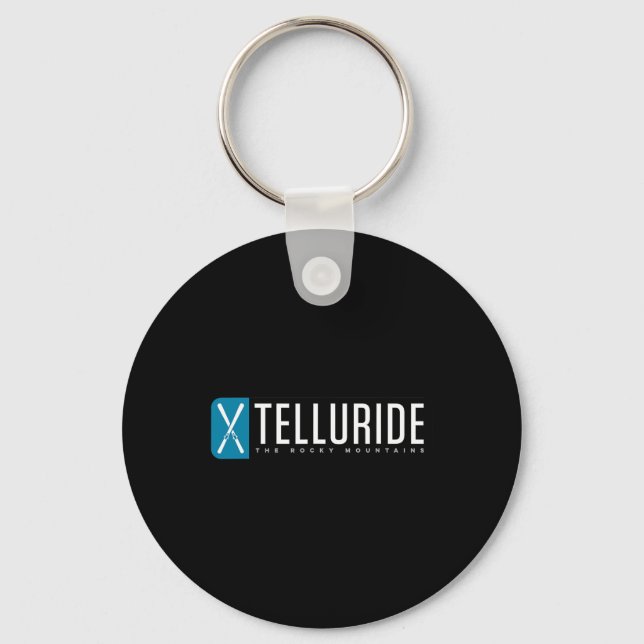 Telluride Colorado Mountain Ski  Key Ring (Front)