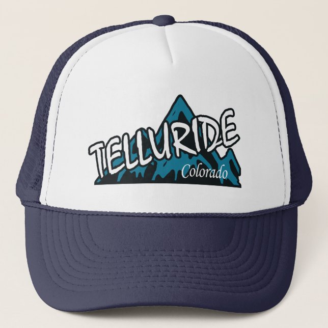 Telluride Colorado Mountains Trucker Hat (Front)