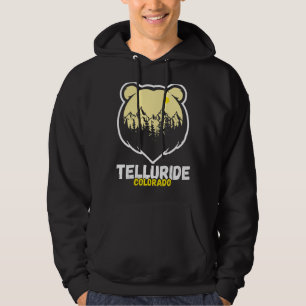 Telluride Colorado Retro Mountains Telluride 1 Hoodie